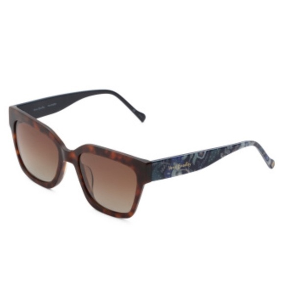 Vera Bradley Roxana Square Frame Sunglasses Java Navy Camo Tortoise Shell Accent main image 8